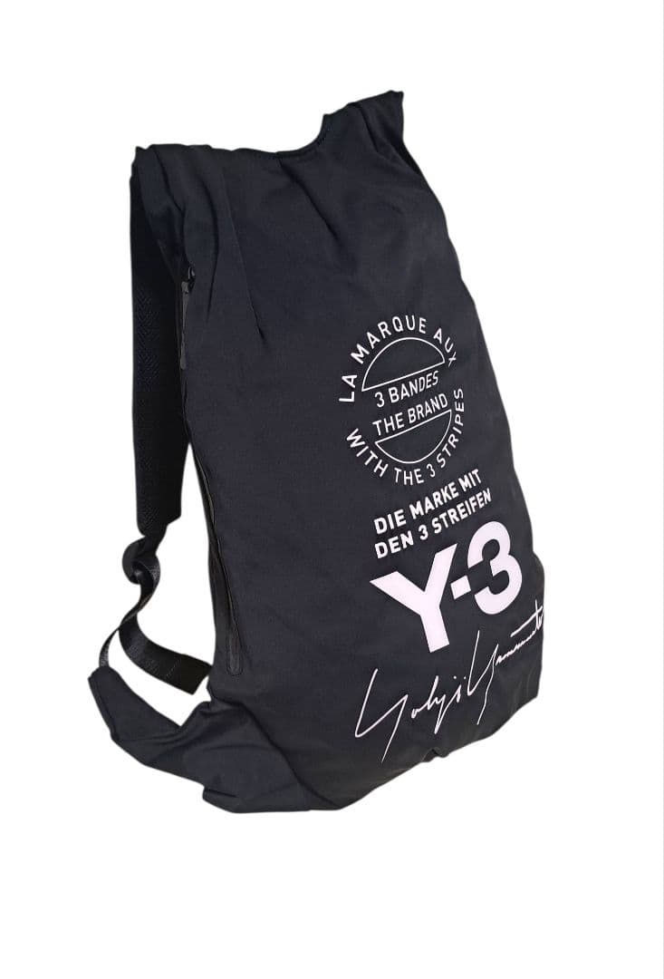 Y-3 ブラックバックパック　adidas　ヨウジヤマモト