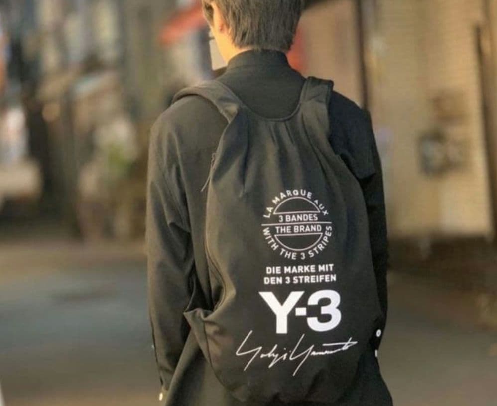 Y-3 ブラックバックパック　adidas　ヨウジヤマモト