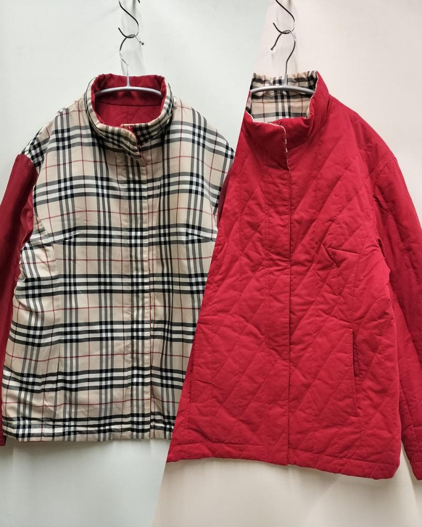 バーバリー/ノヴァチェック切替えJKT×キルティングJKTリバーシブル/２WAY