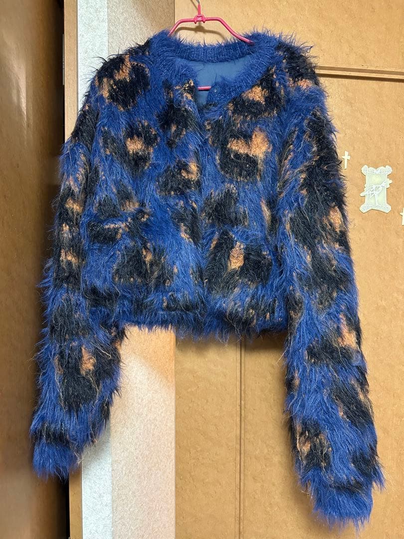 トップス AmeriVINTAGE ANIMAL SHAGGY KNIT CARDIGAN