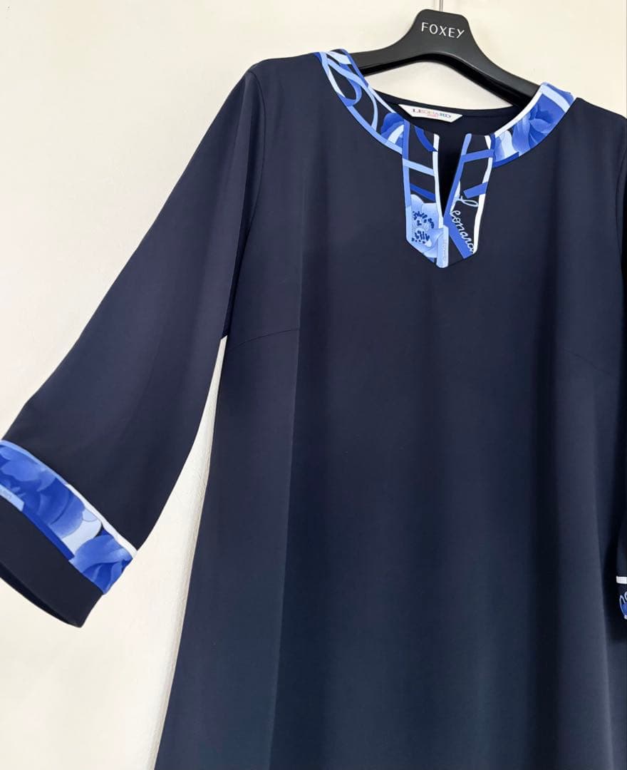 ★LEONARD★ゆったり★ダークネイビーチュニック★４２★