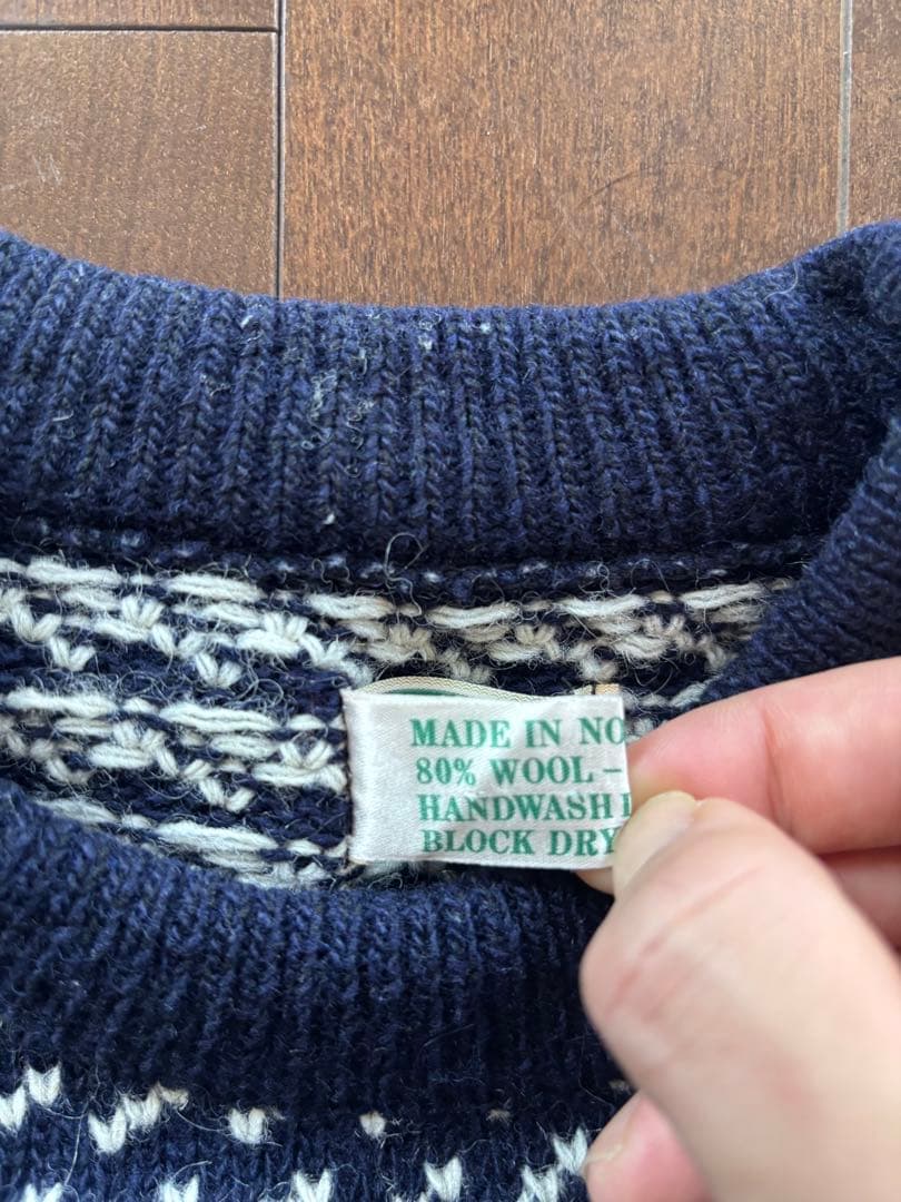 トップス 80's L.L.BEAN birdseye knit sweater
