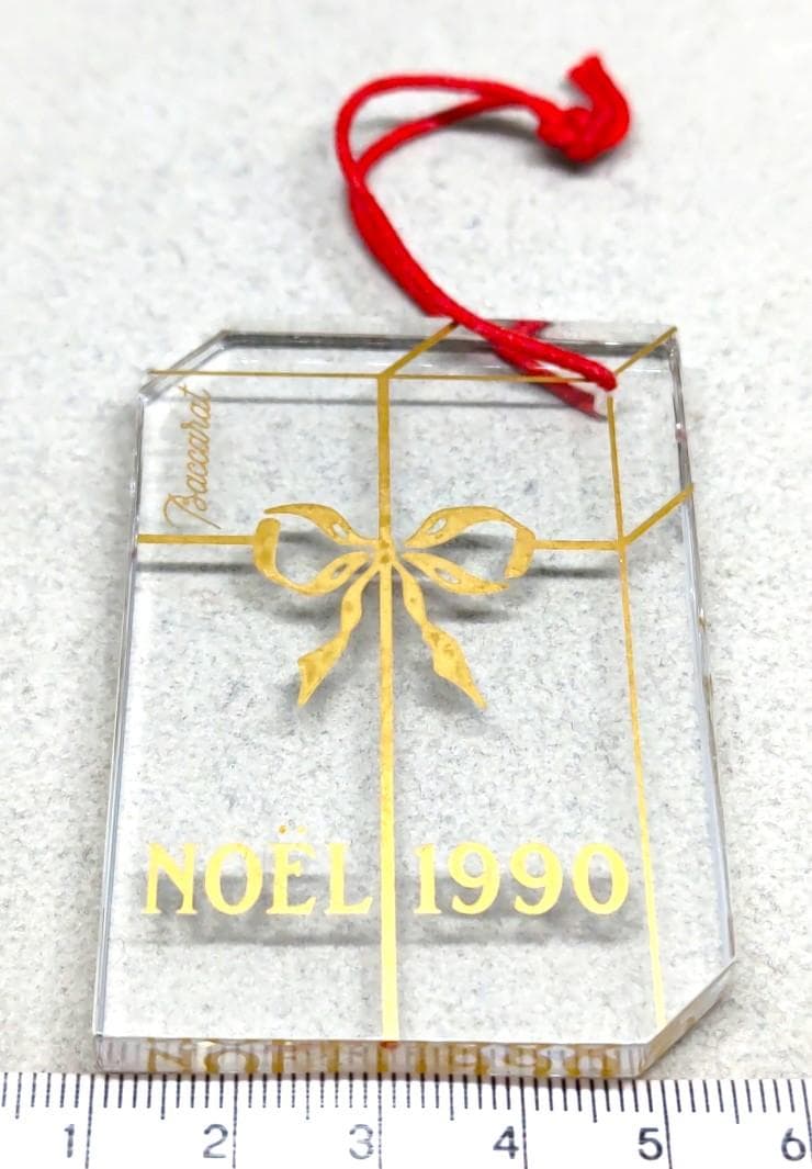 Baccaratバカラ　ノエルフランスクリスマスオーナメント1990　40560