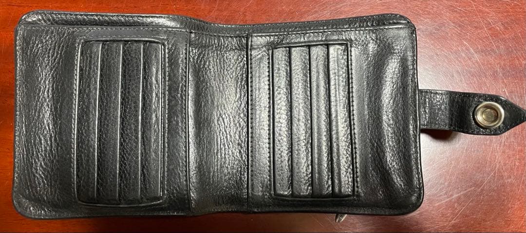 クロムハーツ SQ BTN BILL/スクエアボタンビルフラップボタン