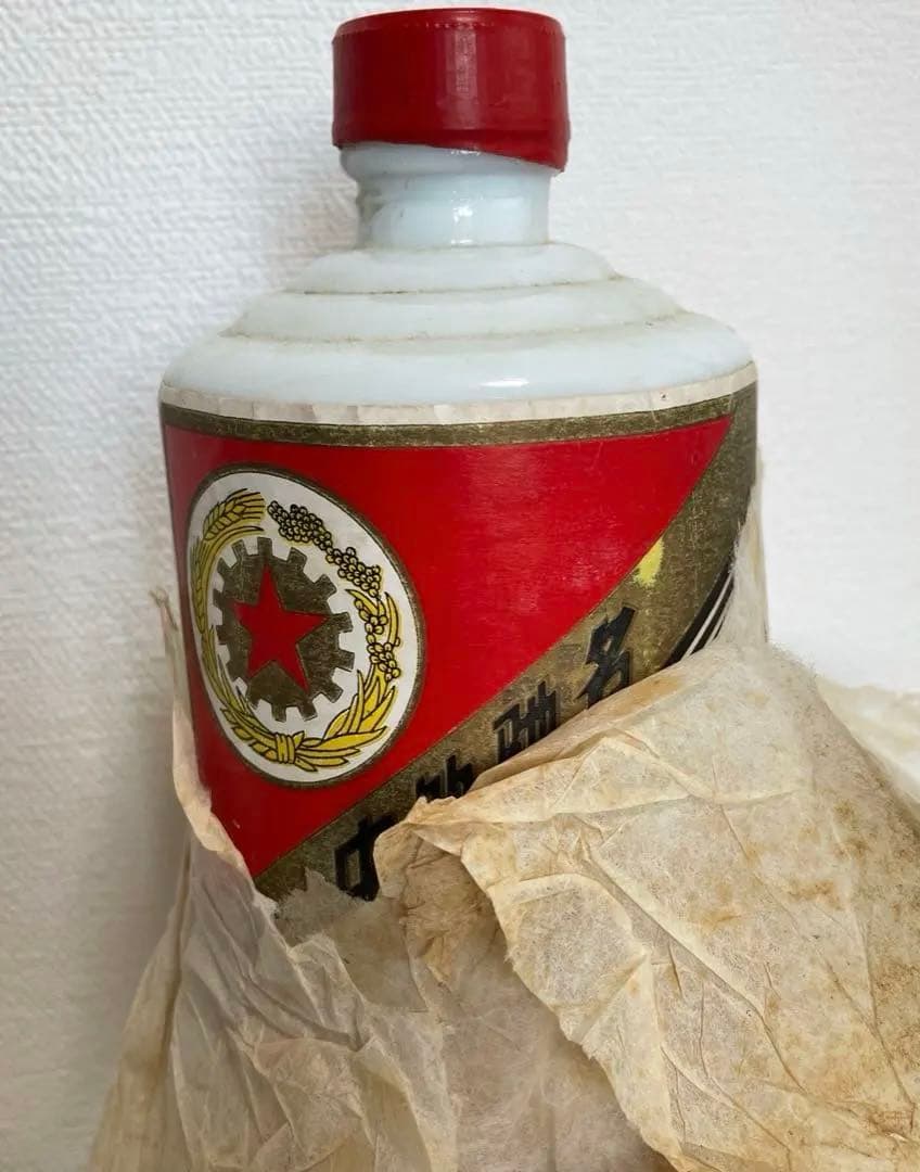 超稀少! 貴州茅台酒1987年 五星麦 マオタイ 54度 正規品 重さ1025g