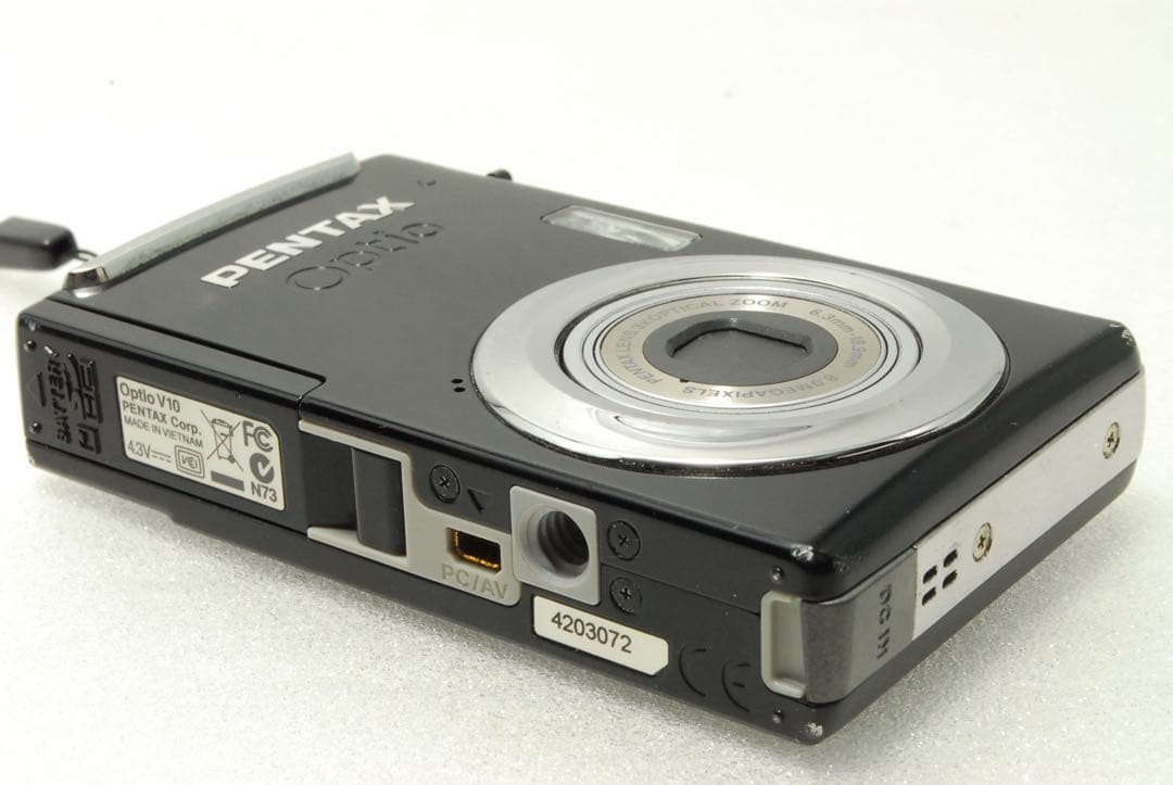 PENTAX Optio V10 ❤️スマホ転送 ブラック コンデジ カメラ
