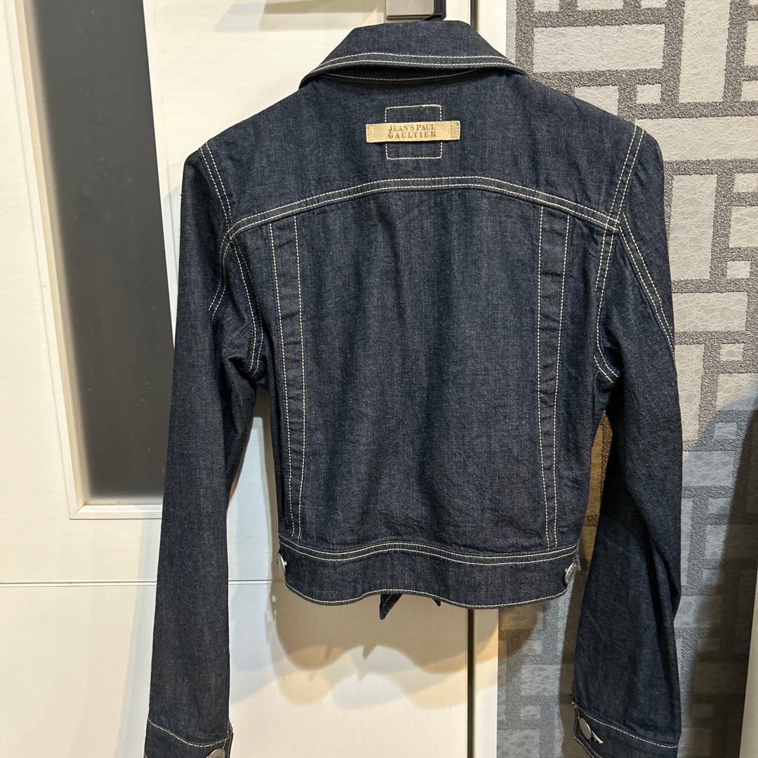 JEAN PAUL GAULTIER フリルデニムジャケット 40