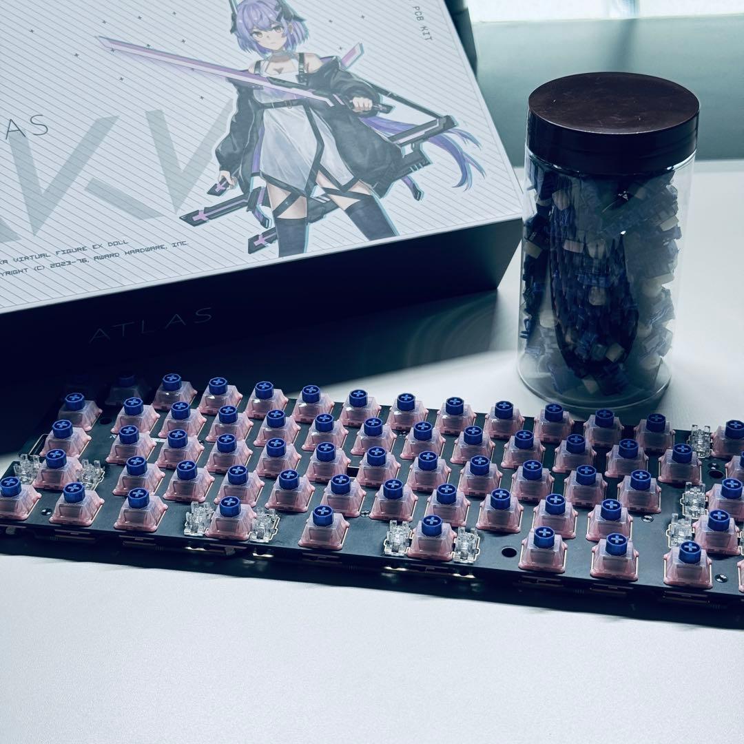 キーボード Rakka60Atlas + Mobius + Flux DeepClacky