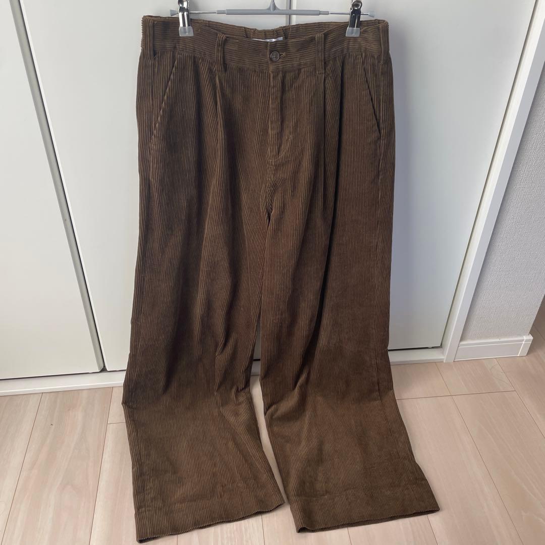 Bleme. コーデュロイ セットアップ　Lサイズ　カーキ