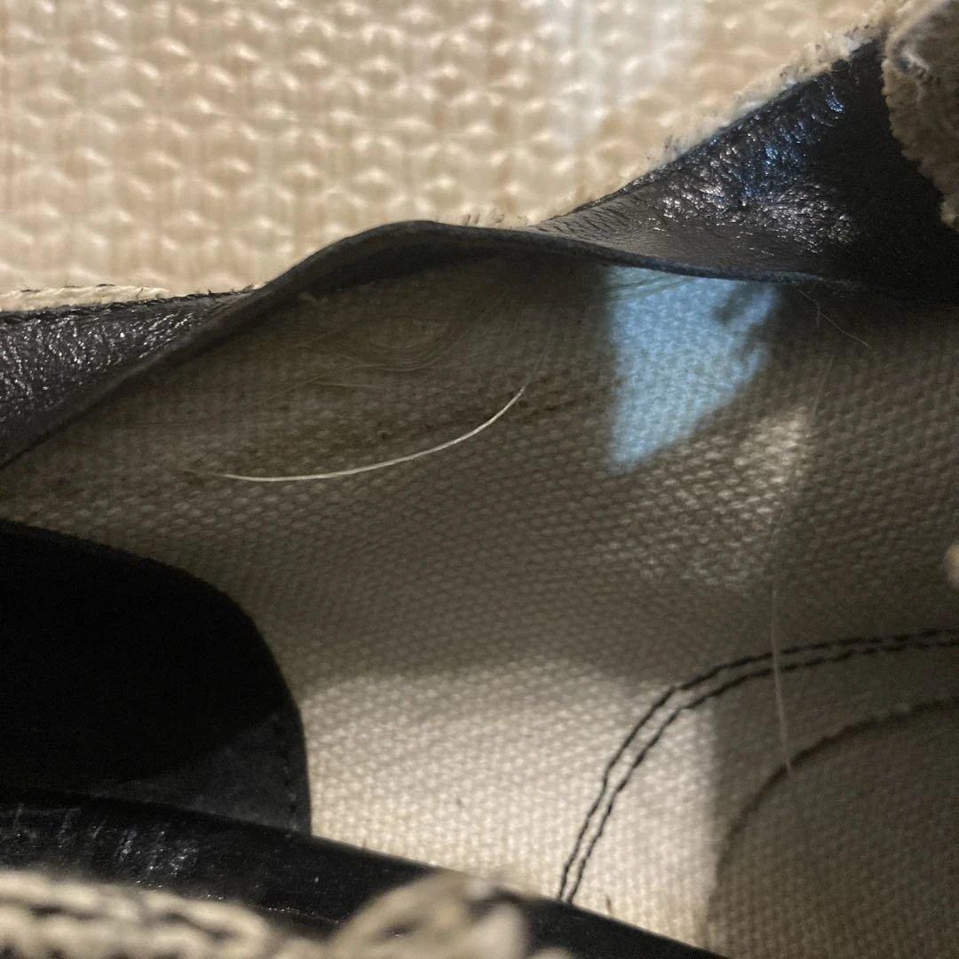 CDG HOMME PLUS チェッカー柄キャンバスシューズ