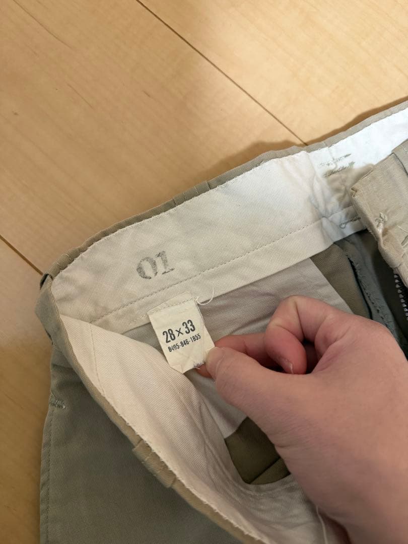 70s usarmy 米軍ユーティリティパンツ（チノ系）　28×33