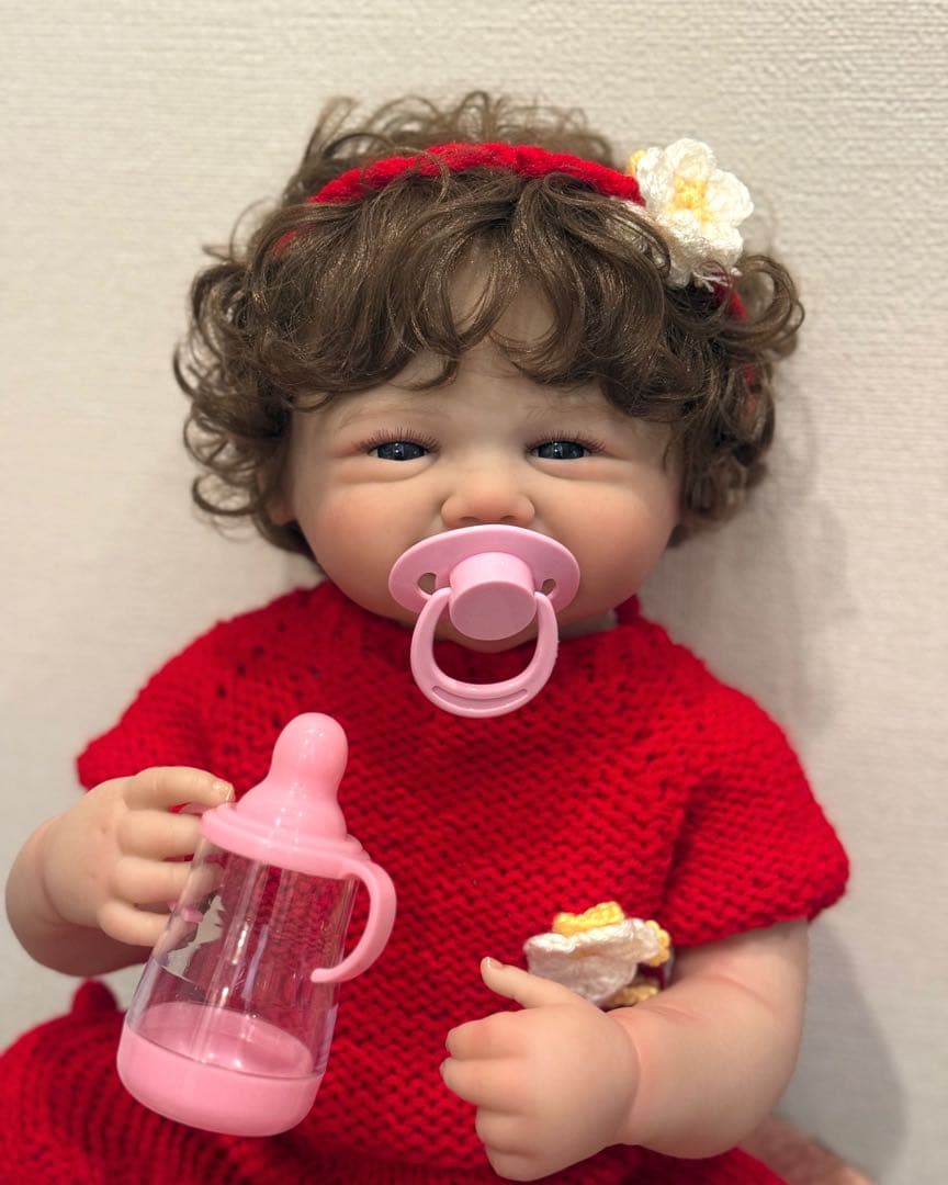 ★新品★リボーンドール フルボディー 天使の笑顔のベビーちゃん45cm 女の子