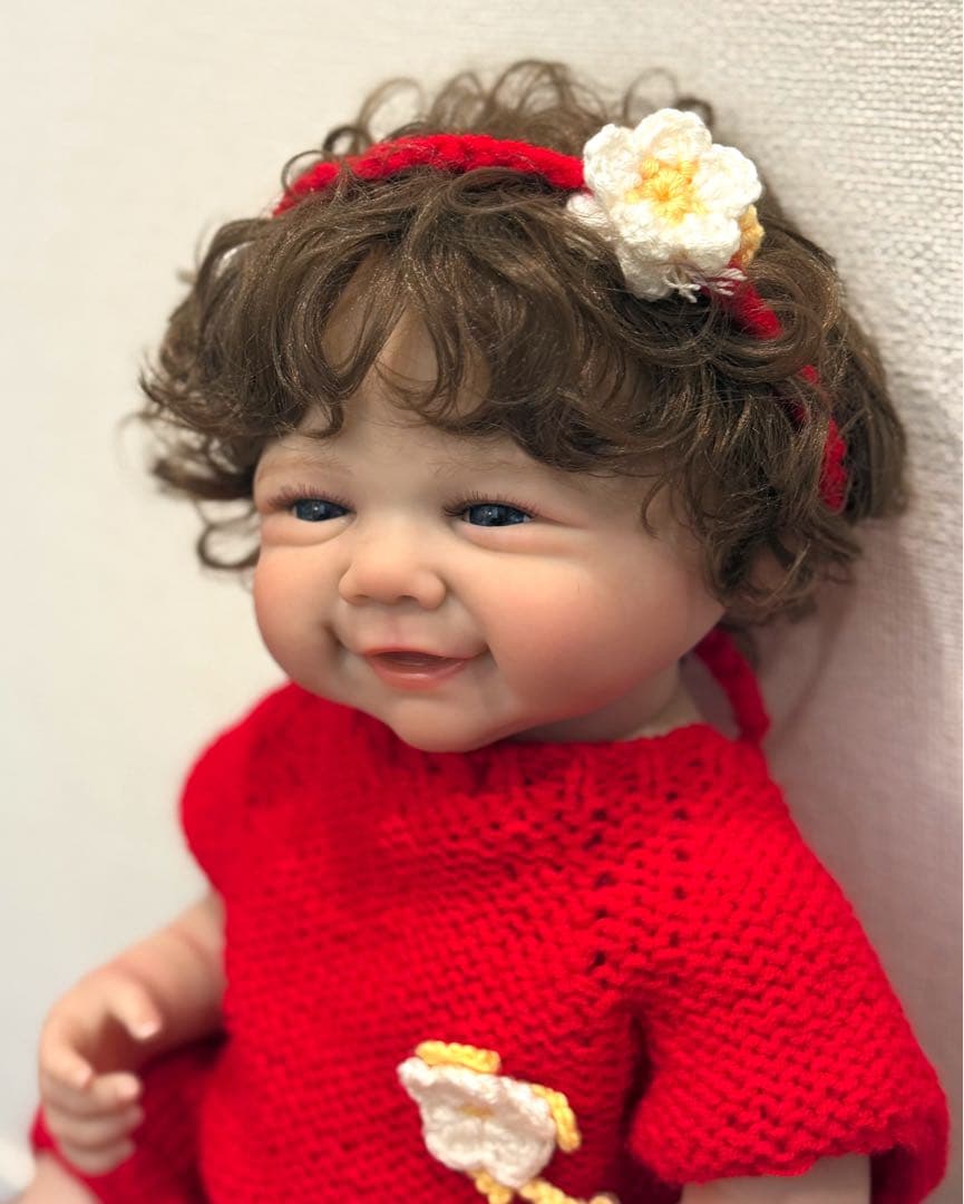 ★新品★リボーンドール フルボディー 天使の笑顔のベビーちゃん45cm 女の子