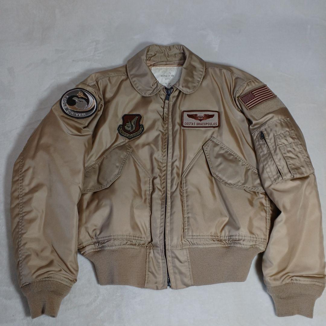 稀少　HOUSTON ヒューストン　CWU-45 フライトジャケット　タン　M