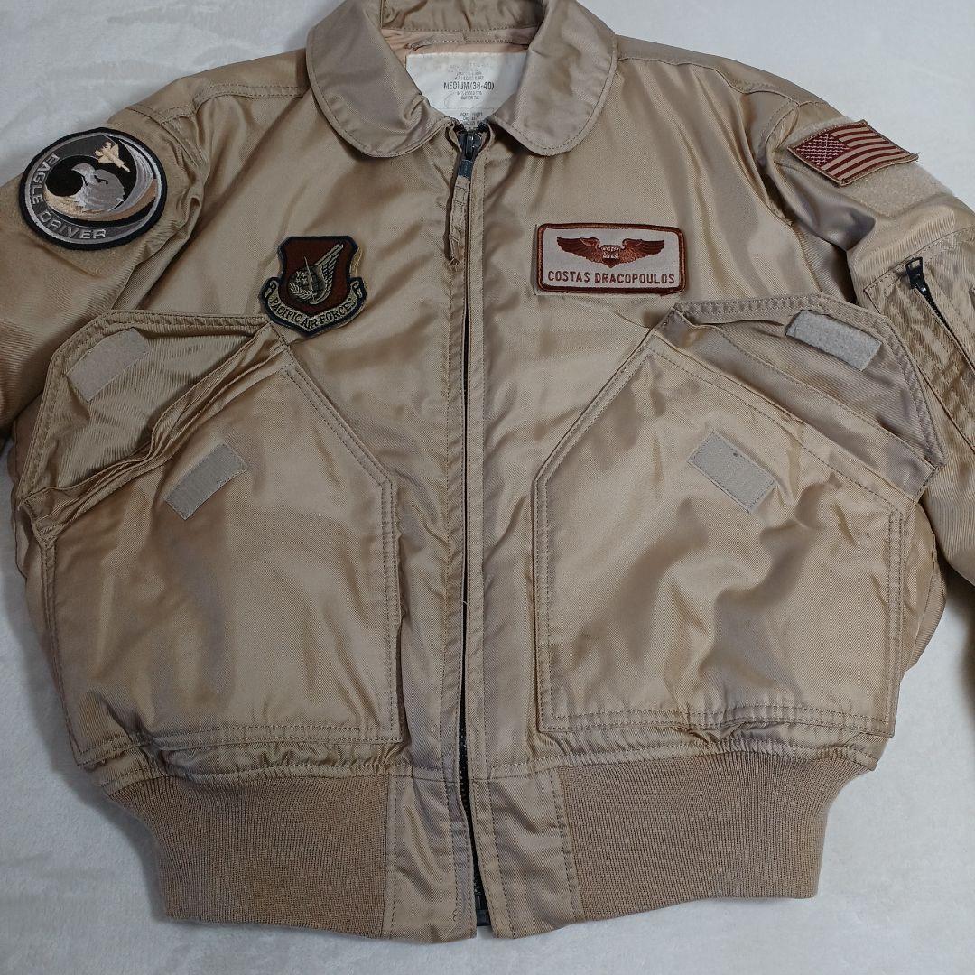 稀少　HOUSTON ヒューストン　CWU-45 フライトジャケット　タン　M
