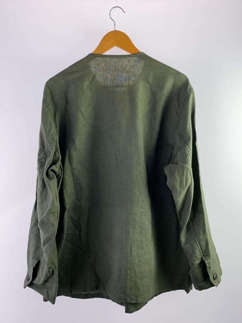 CONFECT　麻襟なしジャケット　オリーブグリーン