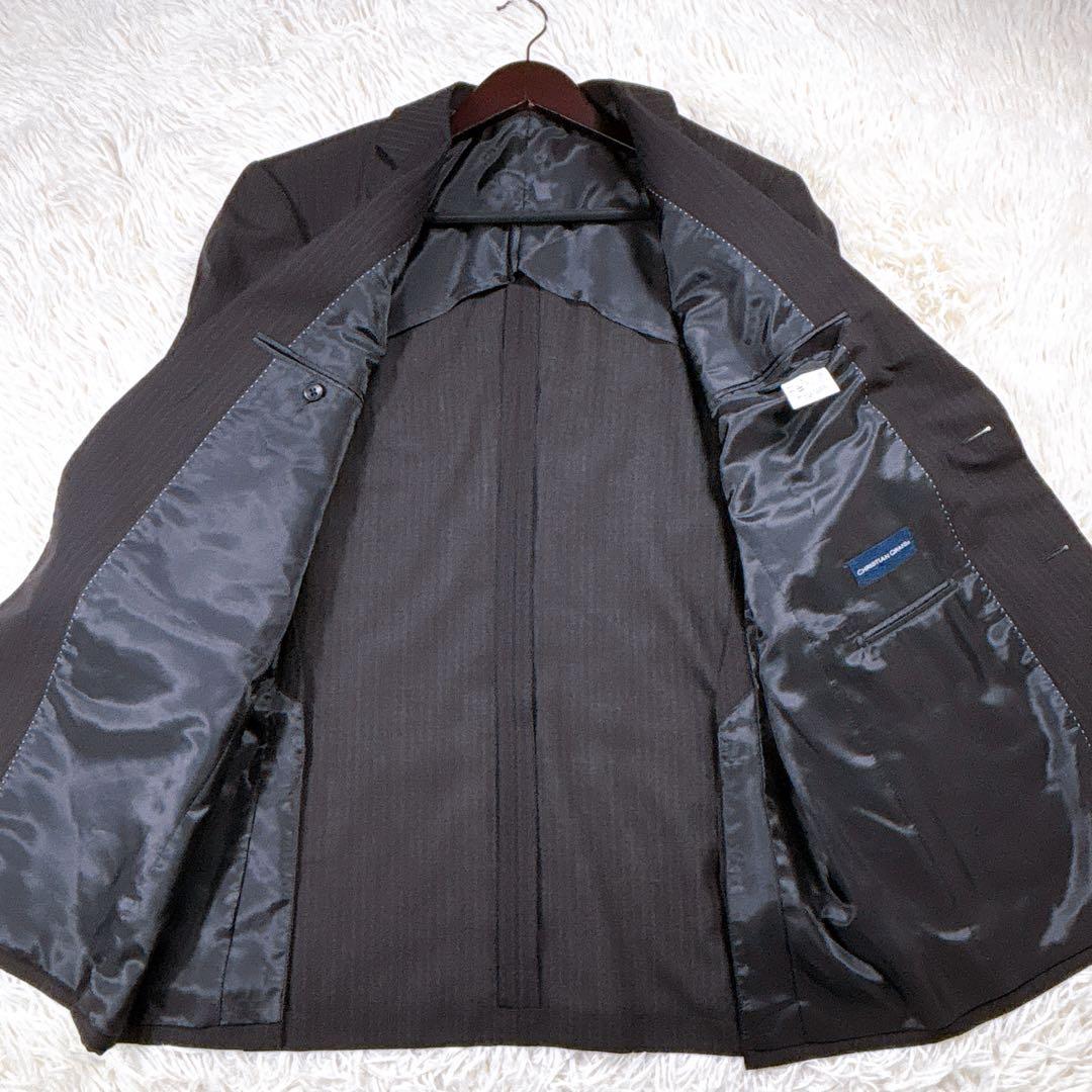 【極美品⭐️AB8⭐️希少】クリスチャンオラーニ　ビジネススーツセットアップ　黒