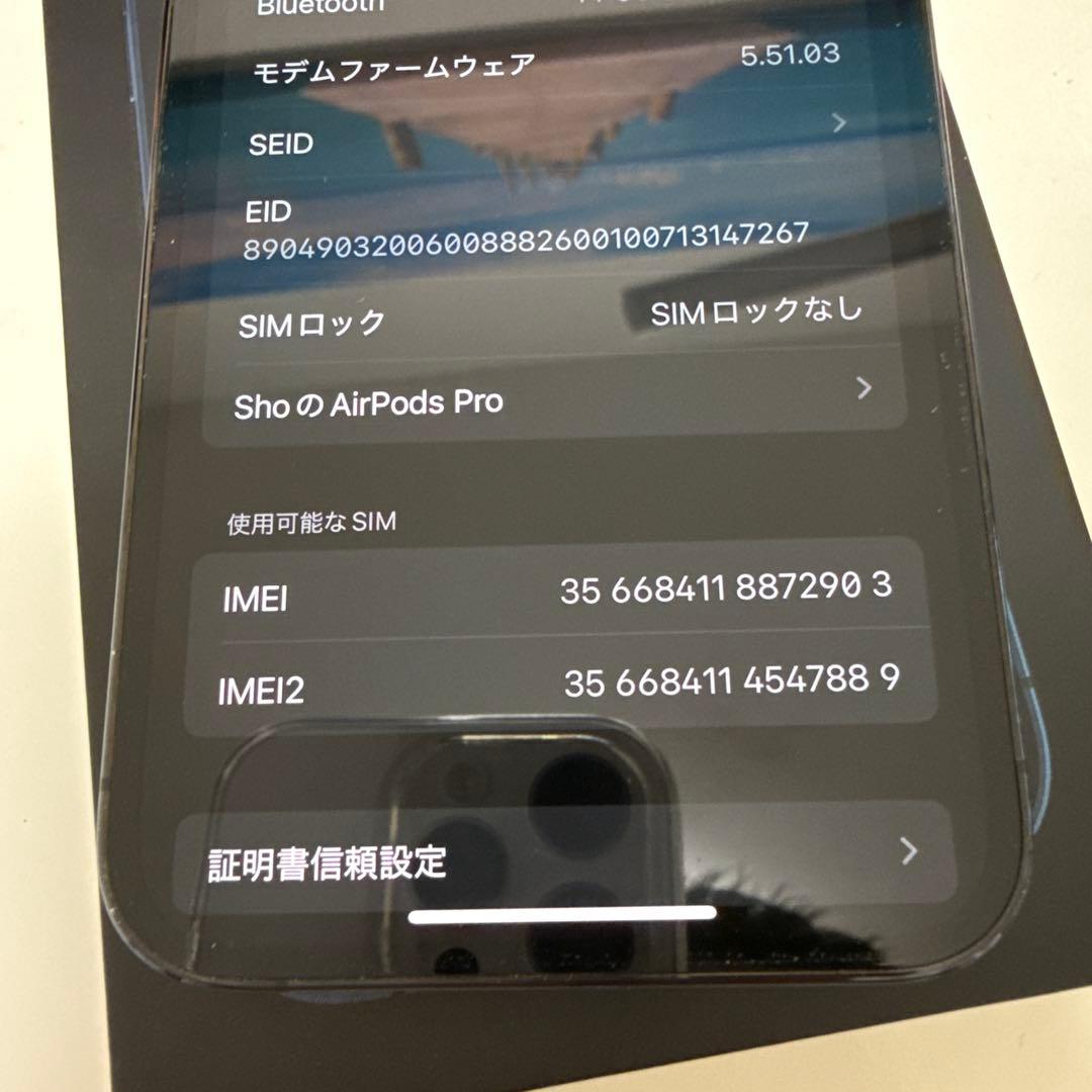 【極美品】iPhone 12 Pro 256GB パシフィックブルー
