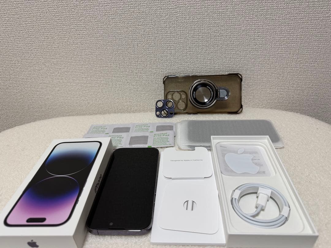 最終値下げiPhone 14 Pro 128GB ディープパープル　simフリー