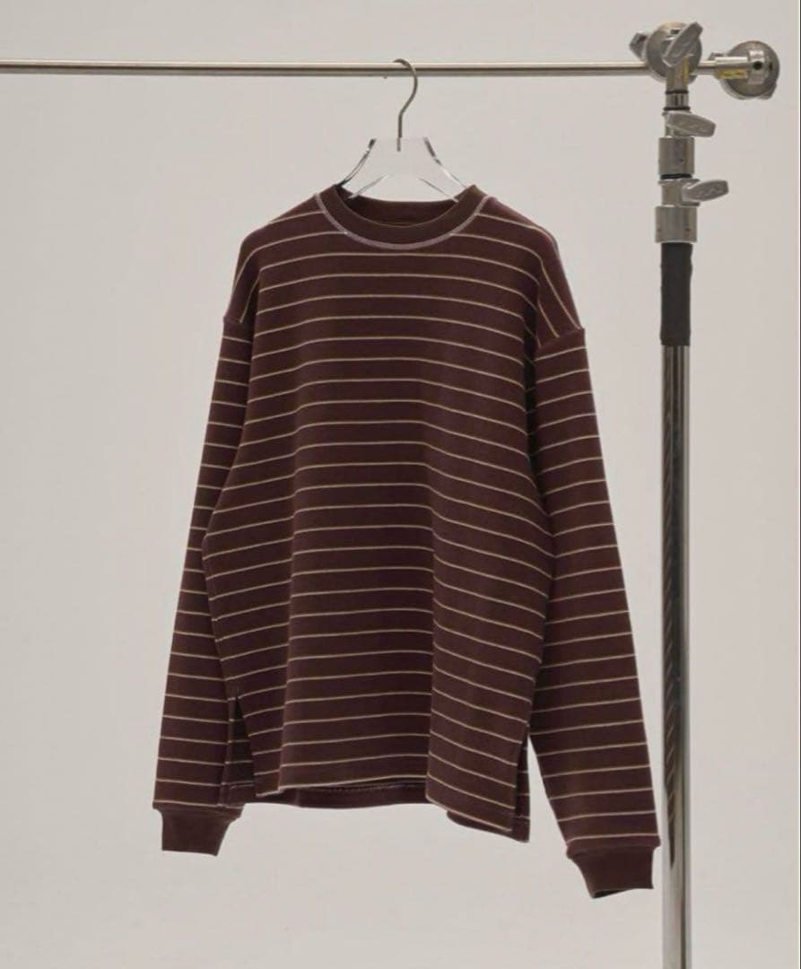 難あり【新品】todayful Border Long T-shirts チョコ