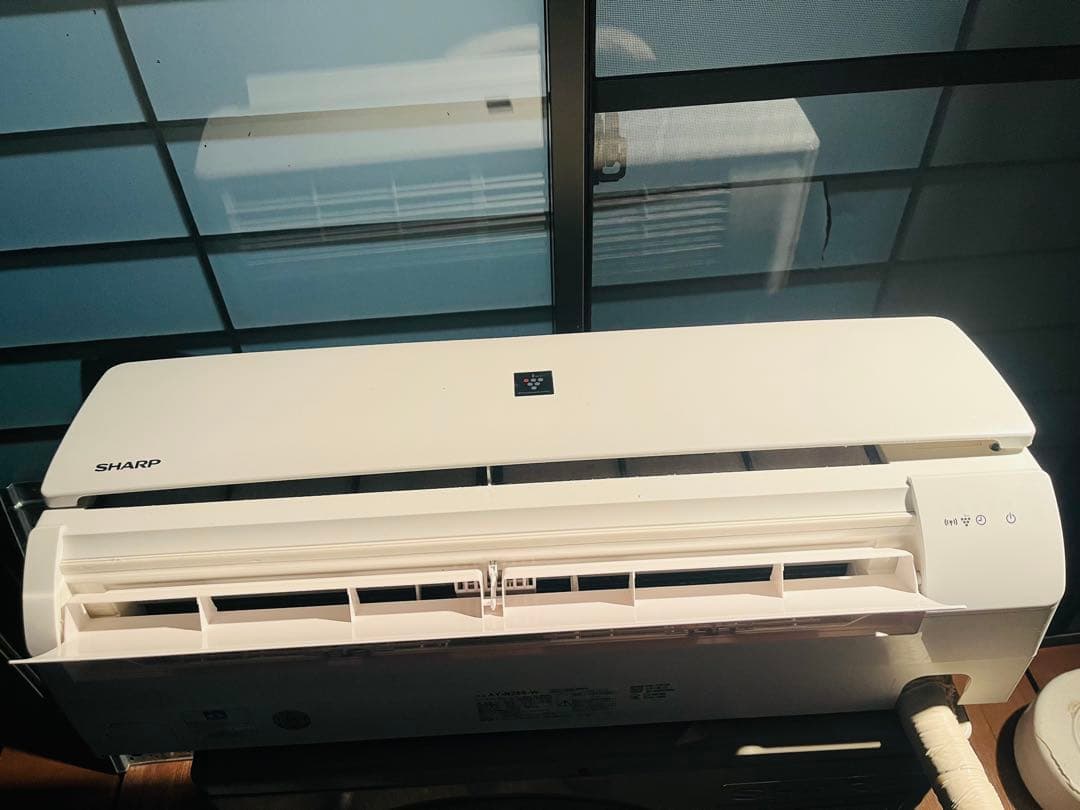 SHARP AY-N25S-W エアコン本体 2021年製室外機セット