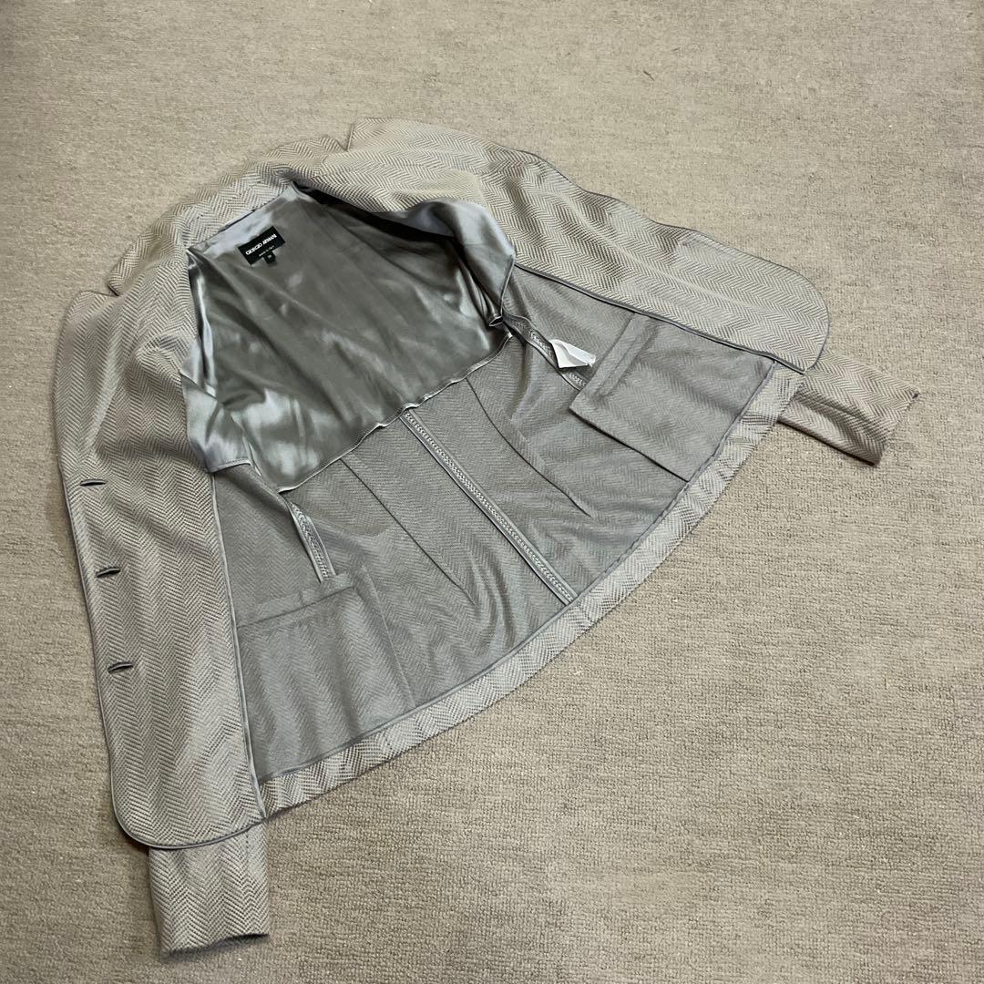 処分価格‼️ジョルジオアルマーニ とってもしなやかなコットンポリジャケット