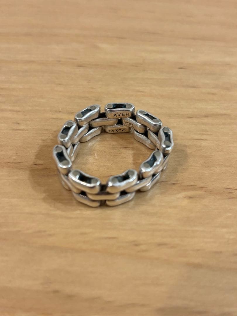 LAVER 3 LINK RING 925シルバー リング