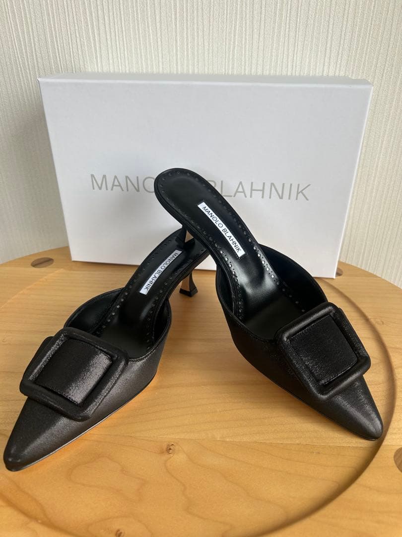 新品⭐︎名品【Manolo Blahnik】メイセール　コットンミュール38