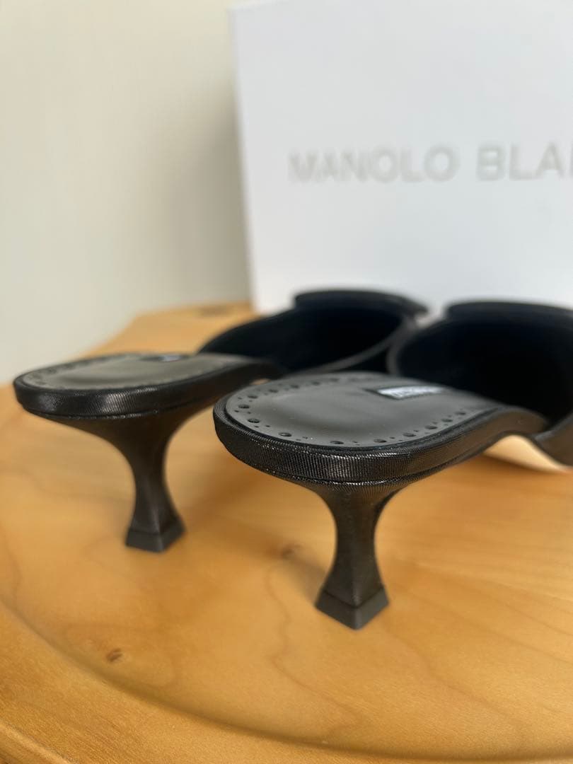 新品⭐︎名品【Manolo Blahnik】メイセール　コットンミュール38