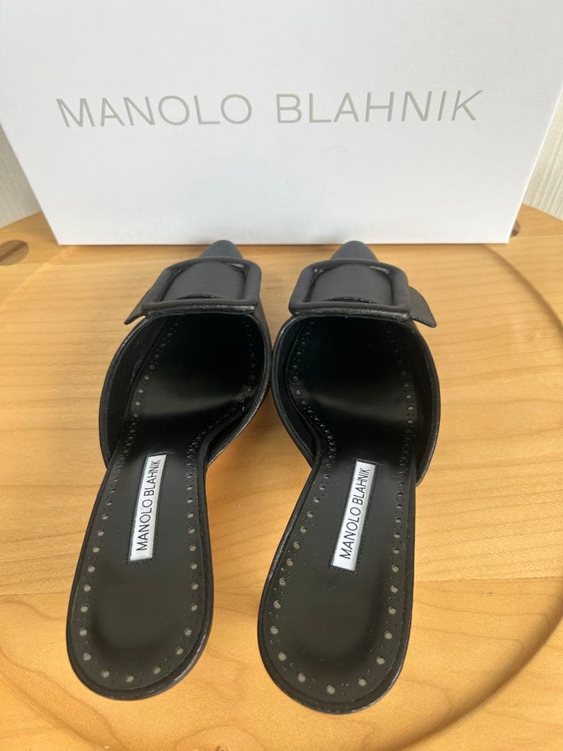 新品⭐︎名品【Manolo Blahnik】メイセール　コットンミュール38