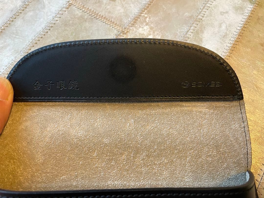 金子眼鏡SOMÉSコラボ レザー メガネケース　DIFFUSERメガネケース