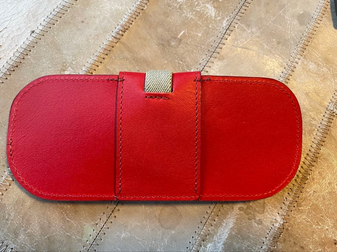 金子眼鏡SOMÉSコラボ レザー メガネケース　DIFFUSERメガネケース