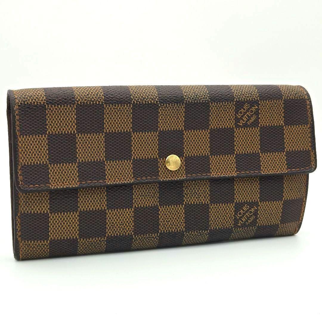 ルイヴィトン ポシェットポルトモネクレディ ポルトフォイユサラ ダミエ 長財布