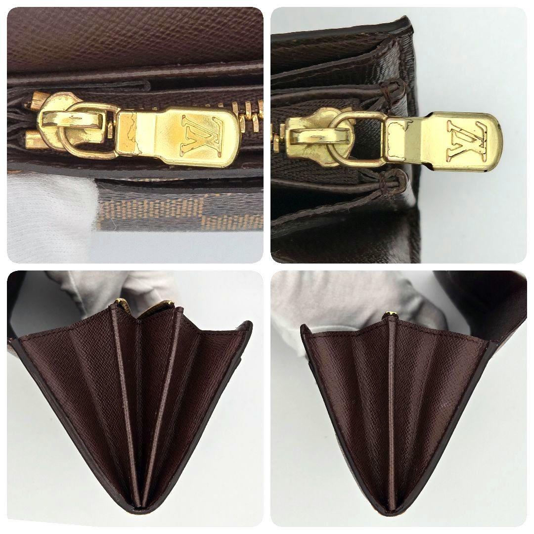 ルイヴィトン ポシェットポルトモネクレディ ポルトフォイユサラ ダミエ 長財布