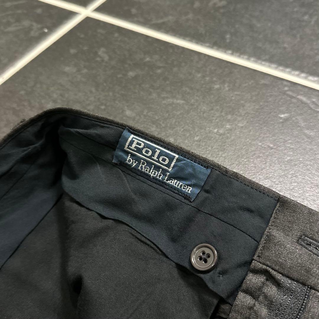 90s Polo Ralph Lauren イタリア製　ウールギャバ　スラックス