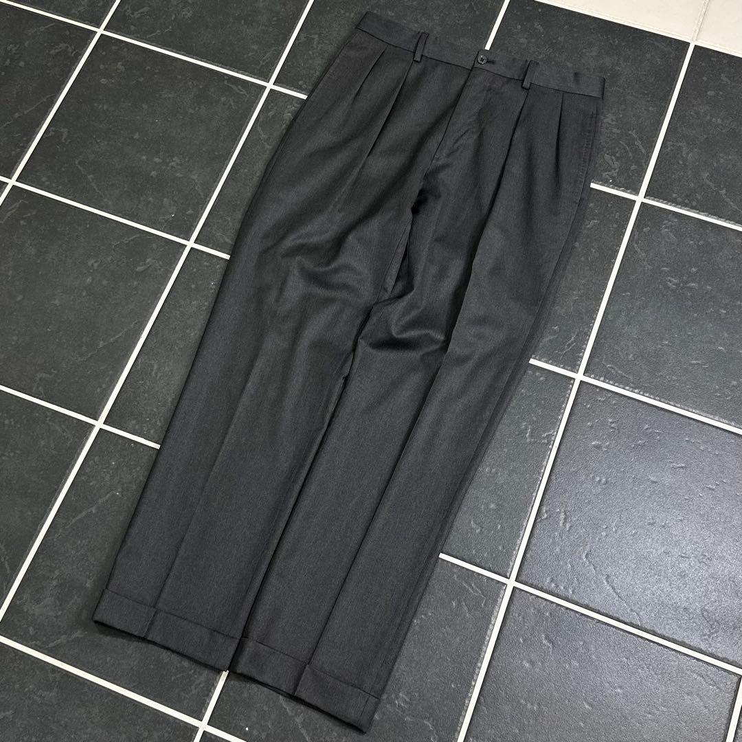 90s Polo Ralph Lauren イタリア製　ウールギャバ　スラックス