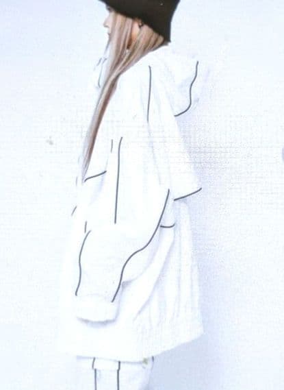 レフレム　ナイロンパーカー　ビッグシルエット　ジャケット　ライン切替　美品