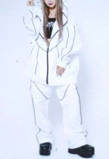 レフレム　ナイロンパーカー　ビッグシルエット　ジャケット　ライン切替　美品