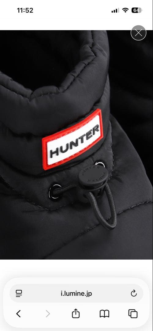 限定期間出品。HUNTER ブラックブーツ 防水性　39 スノーブーツ　UGG