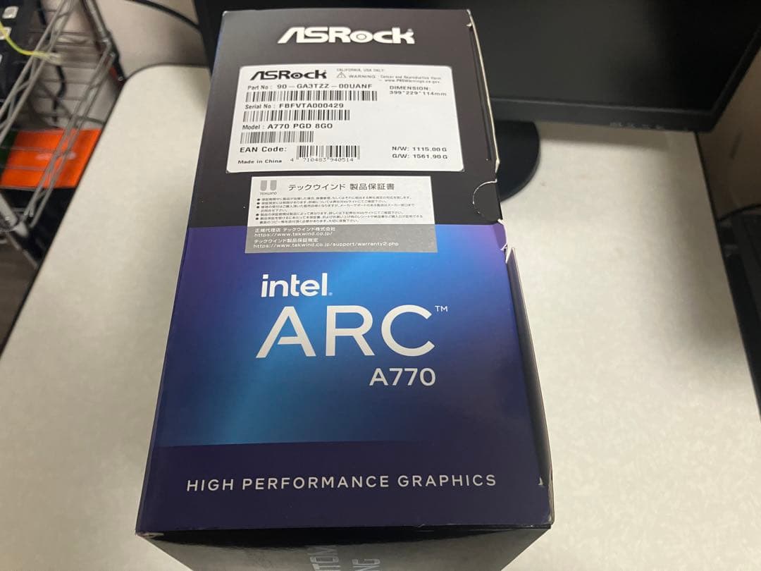 光　ASRock PhantomGaming A770 OCEdition