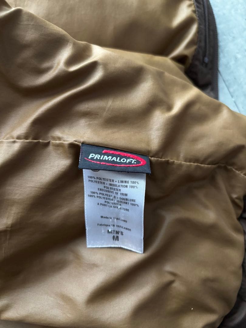 09年製　パタゴニア プリマロフト マイクロパフ フーデッドジャケット　ブラウン