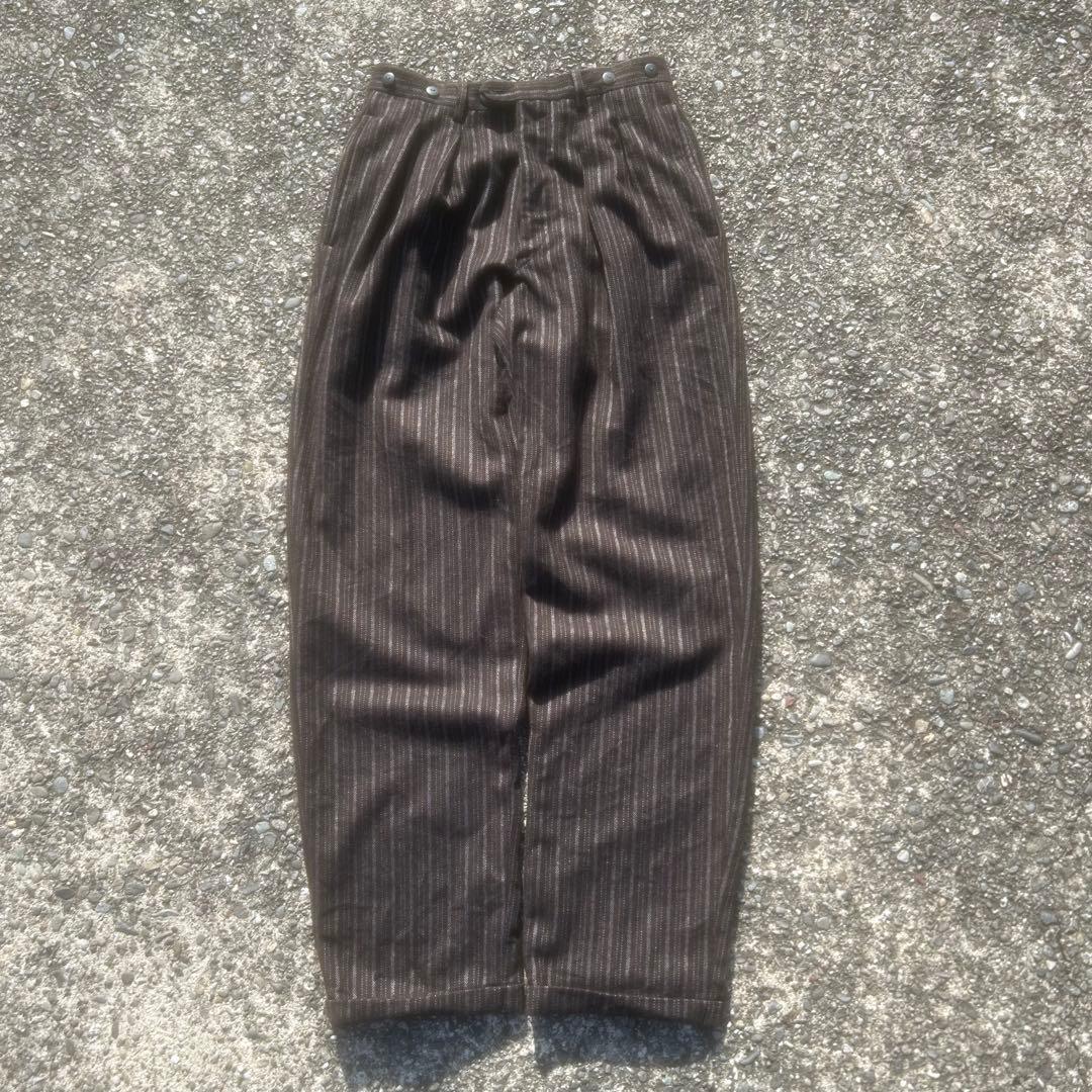 60's70's イタリア製　vintageワイドスラックス　ストライプ