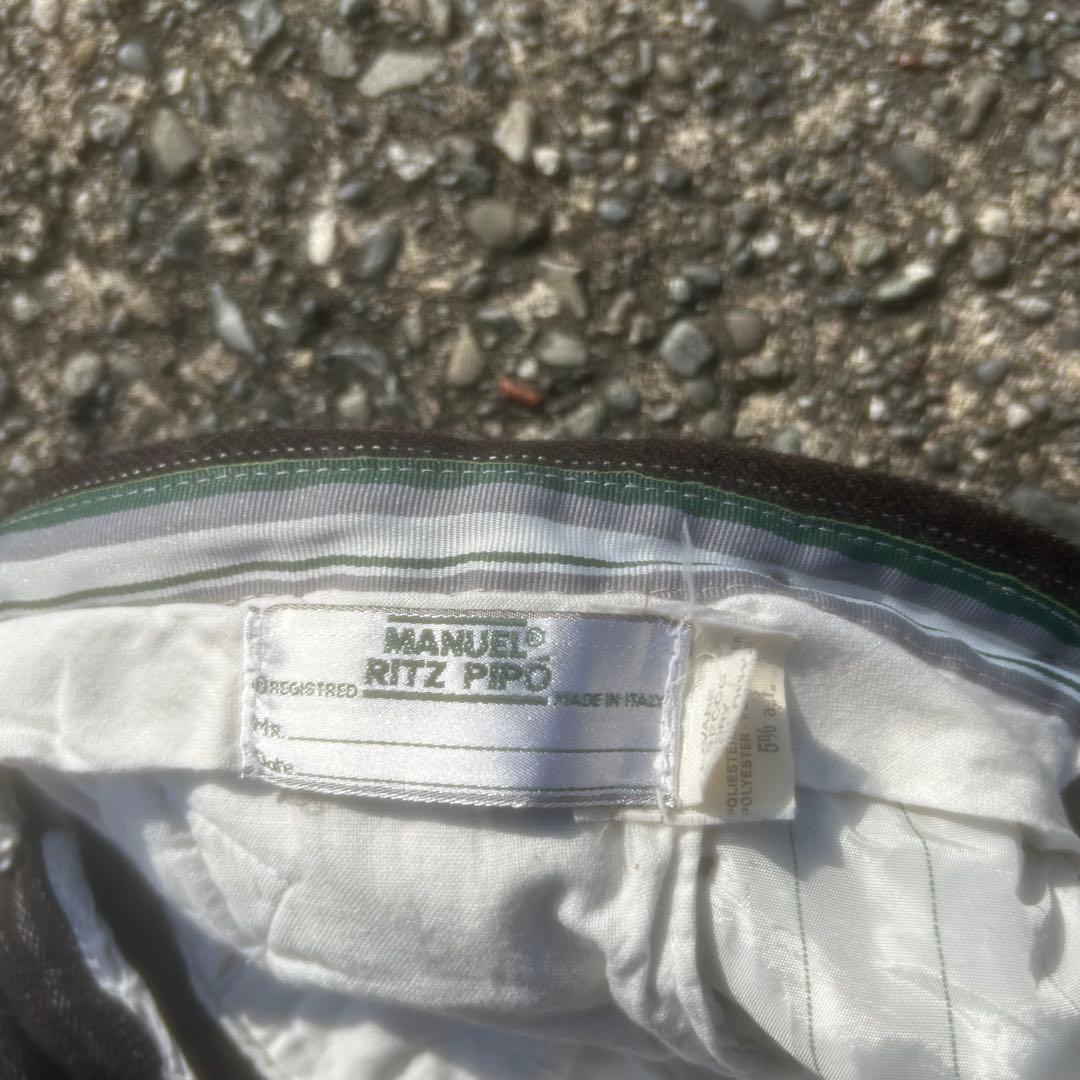 60's70's イタリア製　vintageワイドスラックス　ストライプ