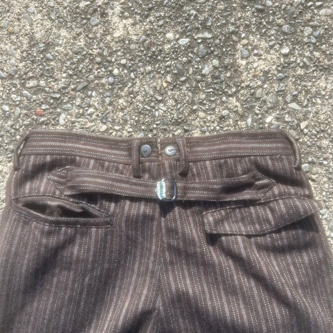 60's70's イタリア製　vintageワイドスラックス　ストライプ