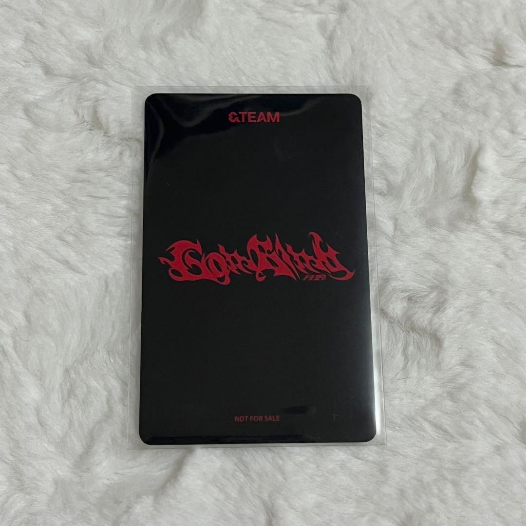 【最安値】&TEAM Go in Blind チェキサイン 特典 トレカ ユウマ