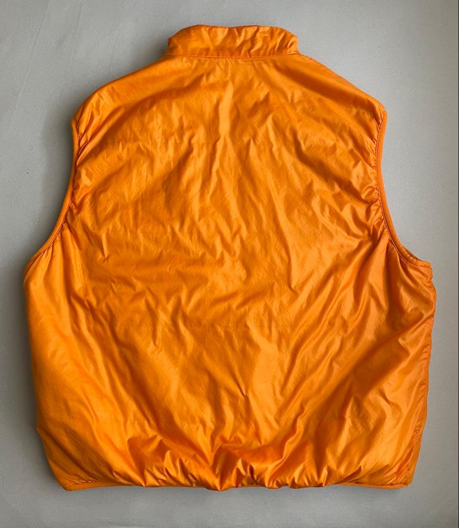 希少97年USA製patagoniaパタゴニア パフボール ベストLマンゴー