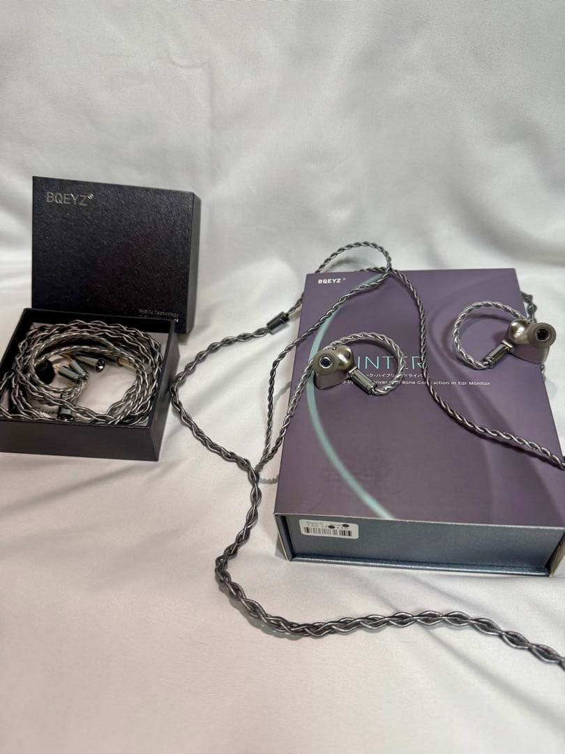 【最強セット】BQEYZ Winter ＆ プラグ交換式純正ケーブル「Rime」