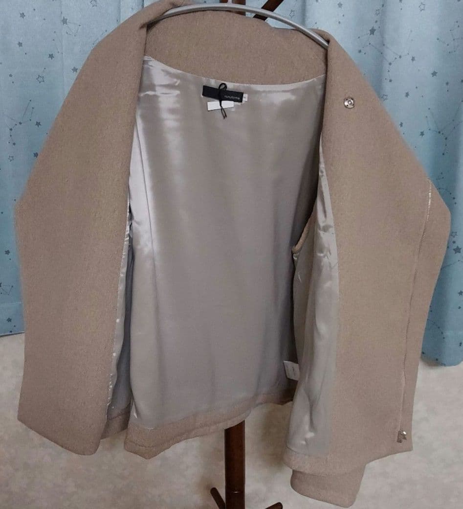 ☆星☆彡☆新品☆ nunuforme メルトンクロスドレープカラーコート