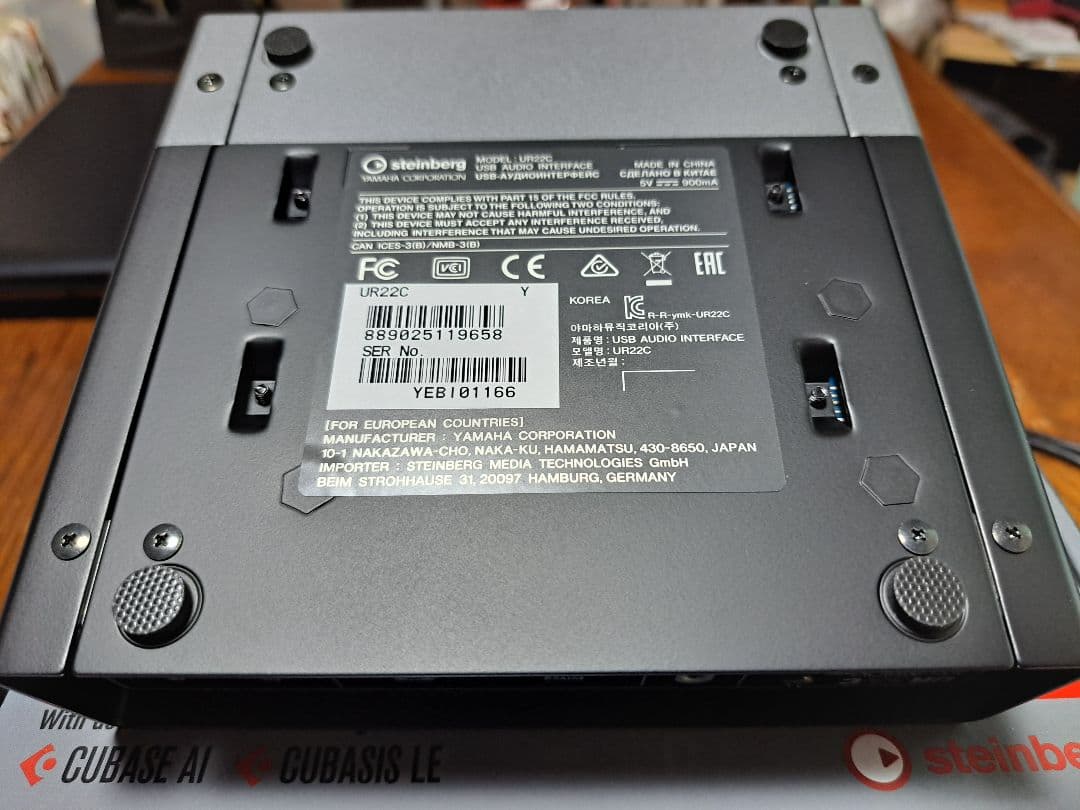 ⭕新品同様　Steinberg UR22C オーディオインターフェイス