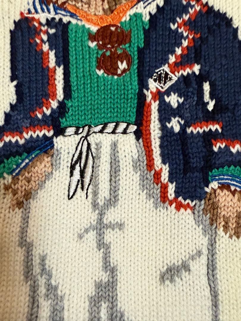 Polo ラルフローレン　ポロ　ベアー刺繍　ニットセーター